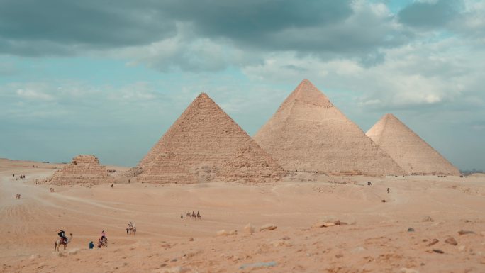 4k埃及金字塔延时视频