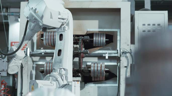 自动化机械臂定子铁芯工业流水线电机制造