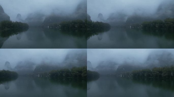 烟雨山水风景