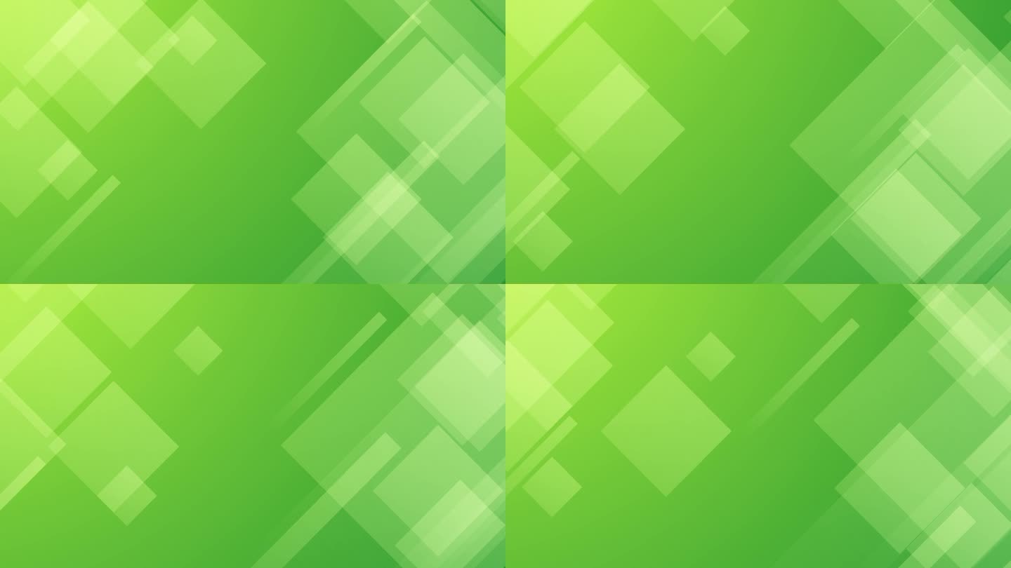清新绿色几何方块图形渐变背景