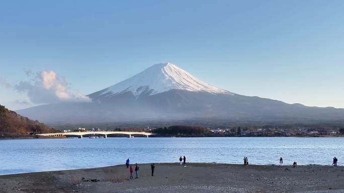 日本富士山河口湖高清延时摄影