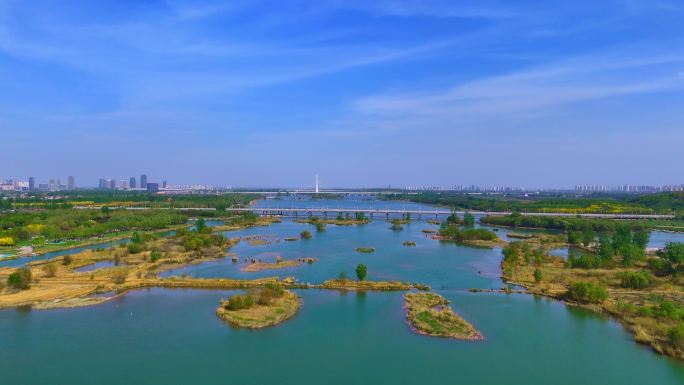 石家庄滹沱河湿地水系
