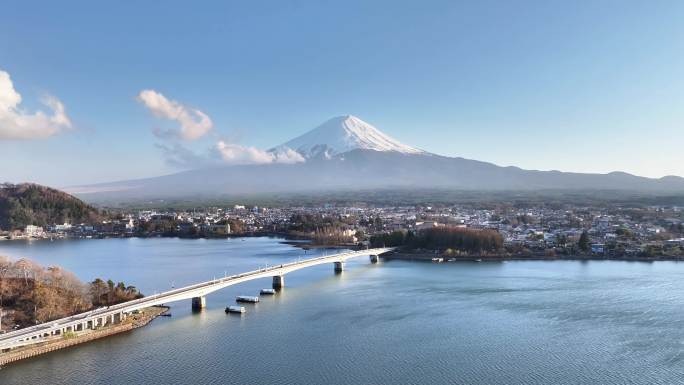 日本富士山河口湖高清延时摄影