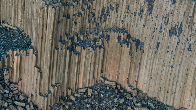 【高清8K】独特地质结构，玄武岩