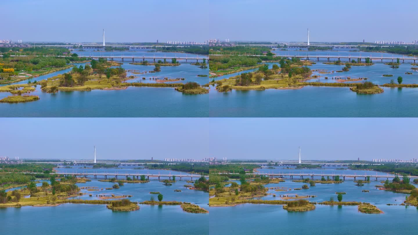 石家庄滹沱河湿地水系