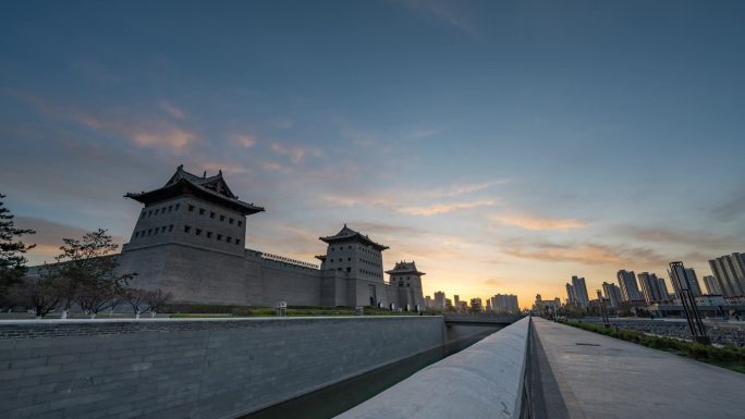 大同市平城区南广场永泰门朝霞小范围延时