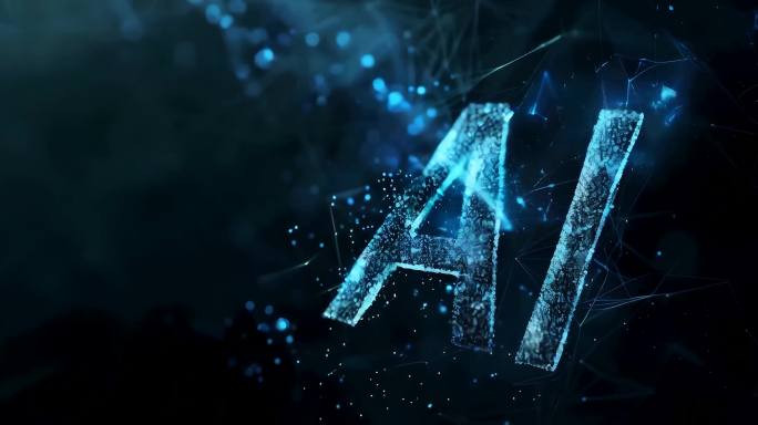 科幻人工智能AI粒子数据视频