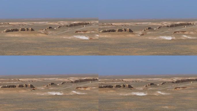 4k航拍敦煌玉门关景区