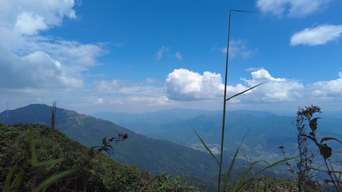 唯美蓝天白云风景延时