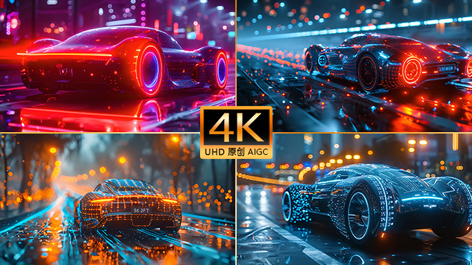 科技数字赋能化未来道路自动驾驶新能源汽车