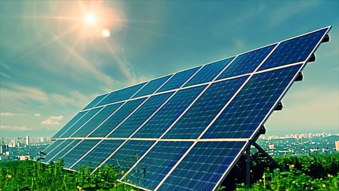 光伏太阳能板清洁能源新能源发电素材原创9