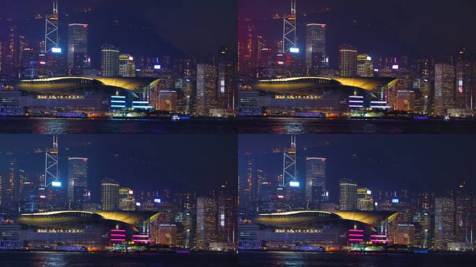 香港维多利亚港 会展 IFC 摩天轮中环