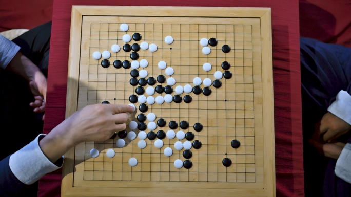 下棋围棋局对弈国风中式意境