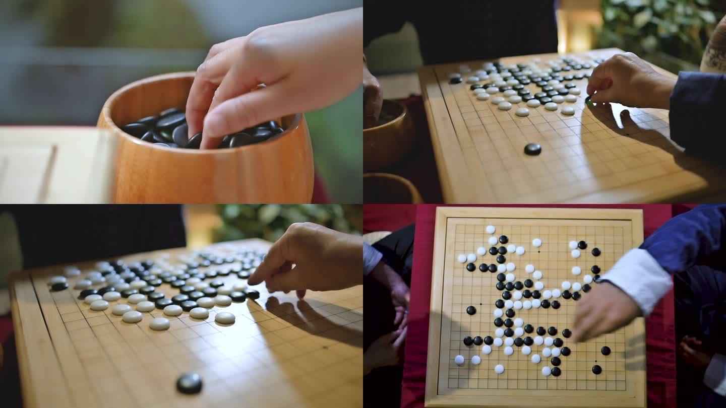 下棋围棋局对弈国风中式意境