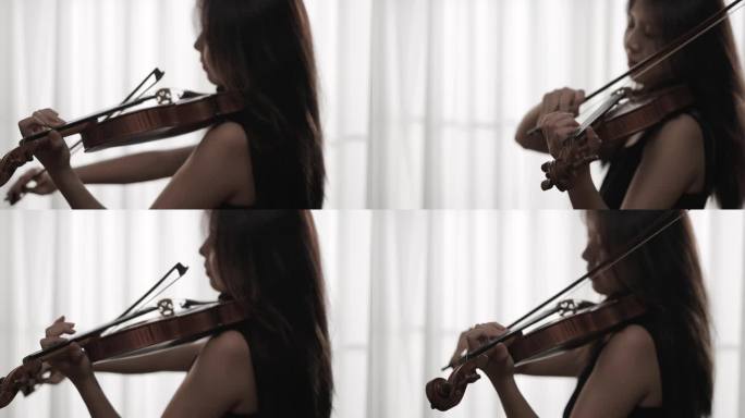 女人演奏小提琴