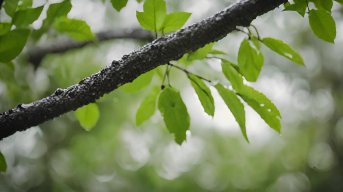 春天谷雨万物生长复苏春景AI