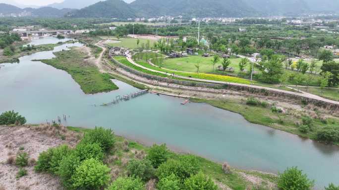 浙江温州永嘉楠溪江风景名胜区航拍