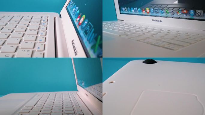 电子产品数码产品苹果电脑键盘特写视频素材