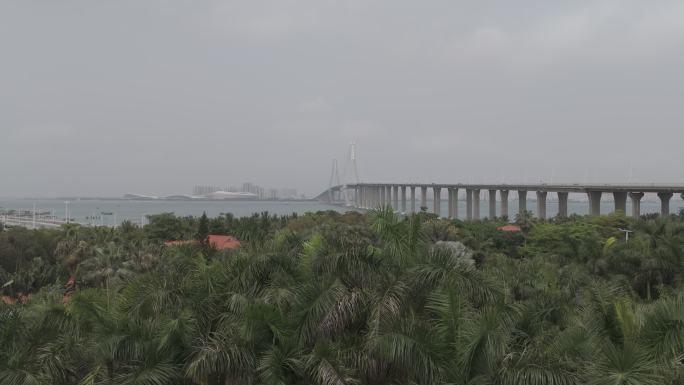 湛江城市海景，大疆air3，海湾大桥