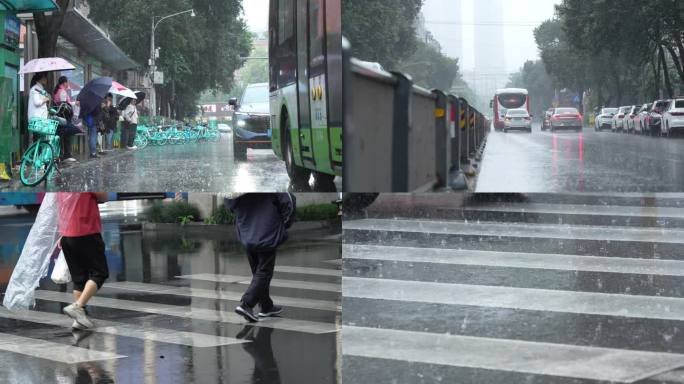 下雨天的街道