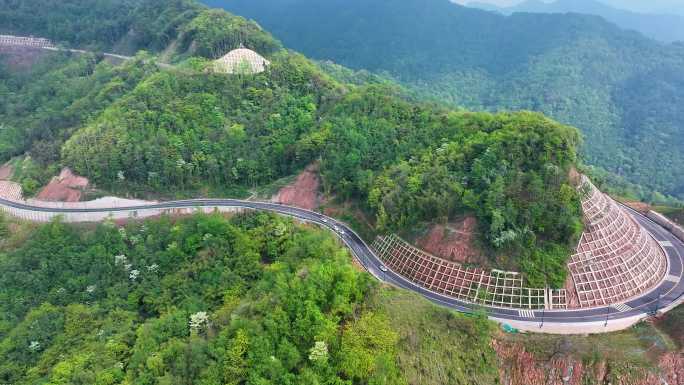 什邡第二进山通道（龙门之巅1号公路）航拍