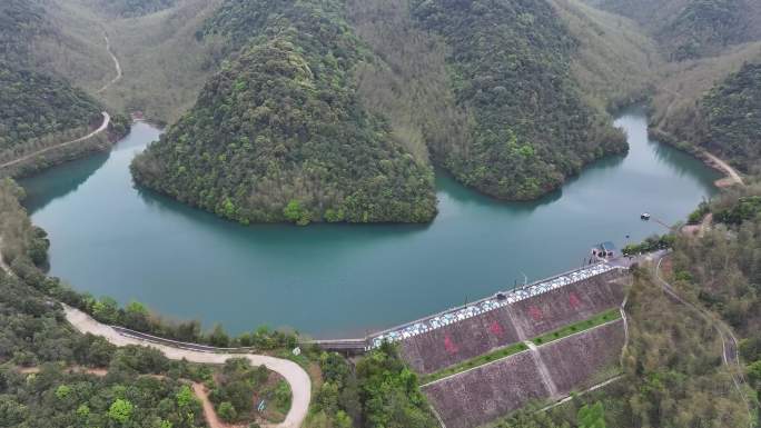 4k4月上旬阴天龙坞水库杭州小九寨龙爪图