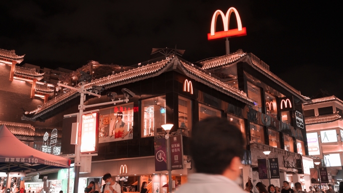 深圳东门步行街夜景