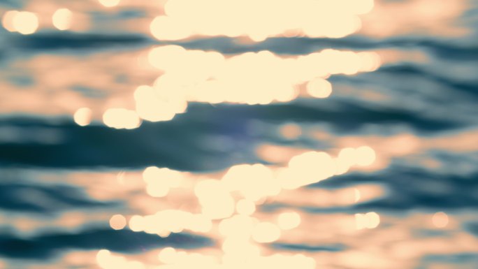 唯美光斑波光粼粼水面光斑湖面江面平静夕阳