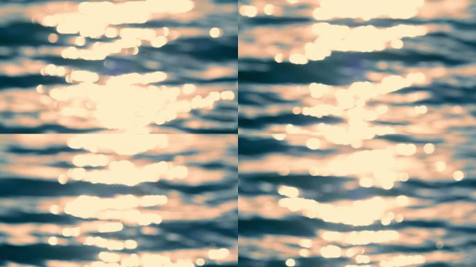 唯美光斑波光粼粼水面光斑湖面江面平静夕阳