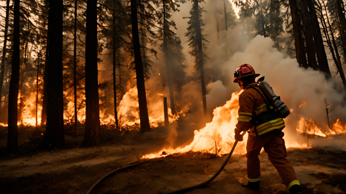 森林大火消防