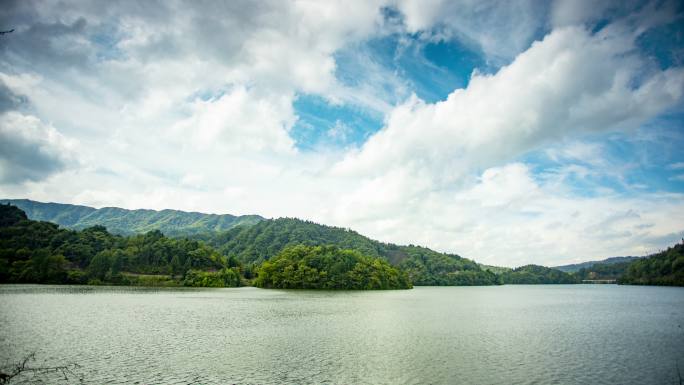 绿水青山 延时摄影 山水 湖面 湖水