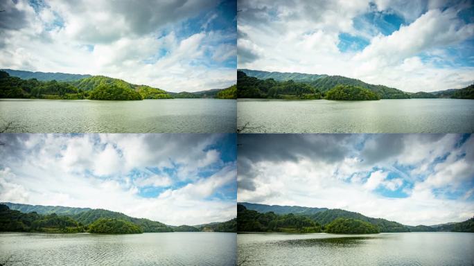 绿水青山 延时摄影 山水 湖面 湖水