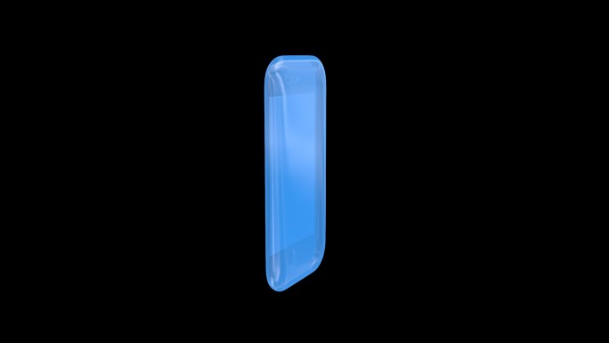 手机蓝色科技投影