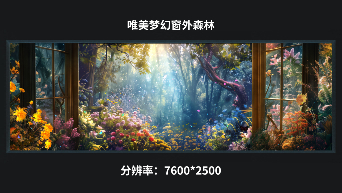【7k】唯美梦幻窗外森林