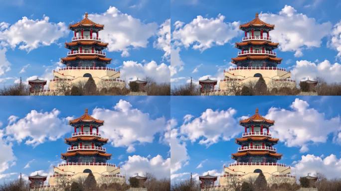 北京古代建筑延时摄影