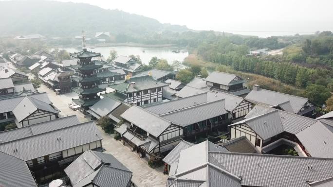 无锡拈花湾景区航拍