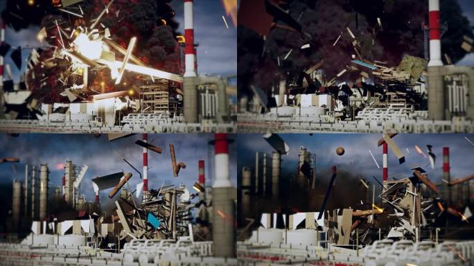 炼铁炉高炉爆炸安全生产三维模拟
