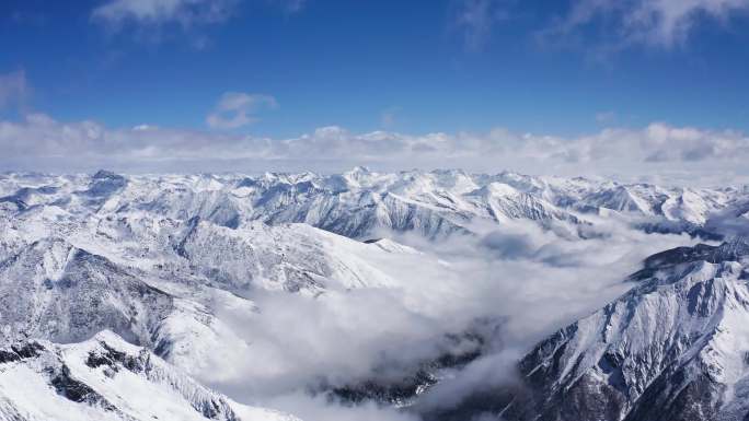 雪山延时4K