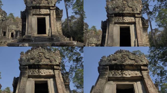 柬埔寨暹粒吴哥窟高棉王朝托玛侬神庙石雕