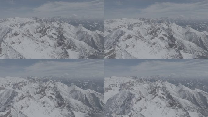 甘南迭部洛克之路航拍雪景DLOG