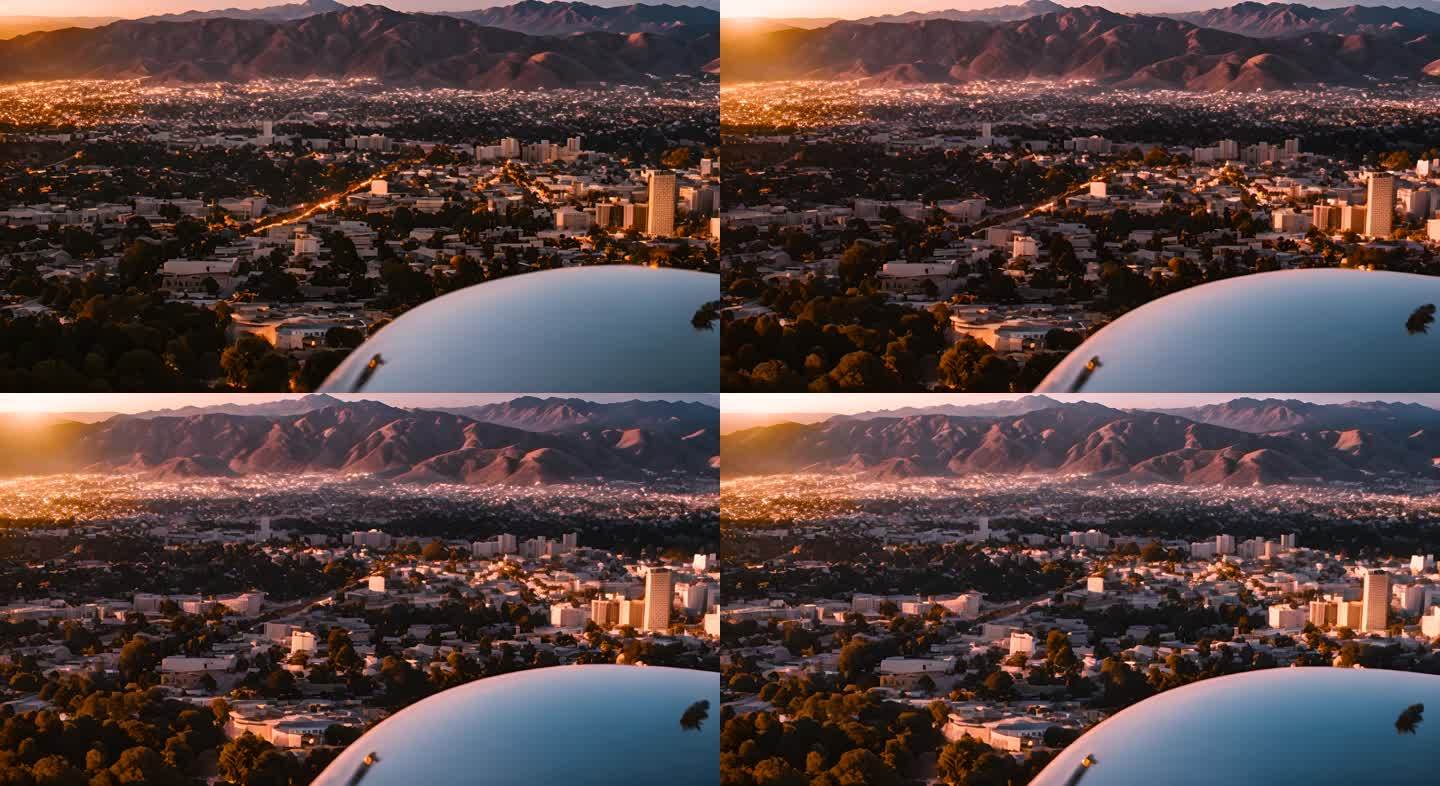 加州 好莱坞夜晚日落