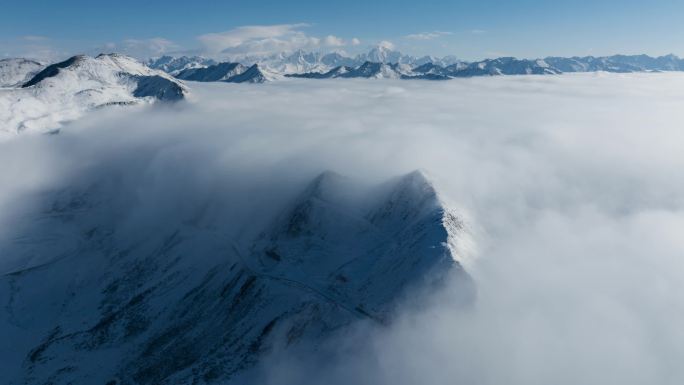 雪山皮瀑云海日出合集