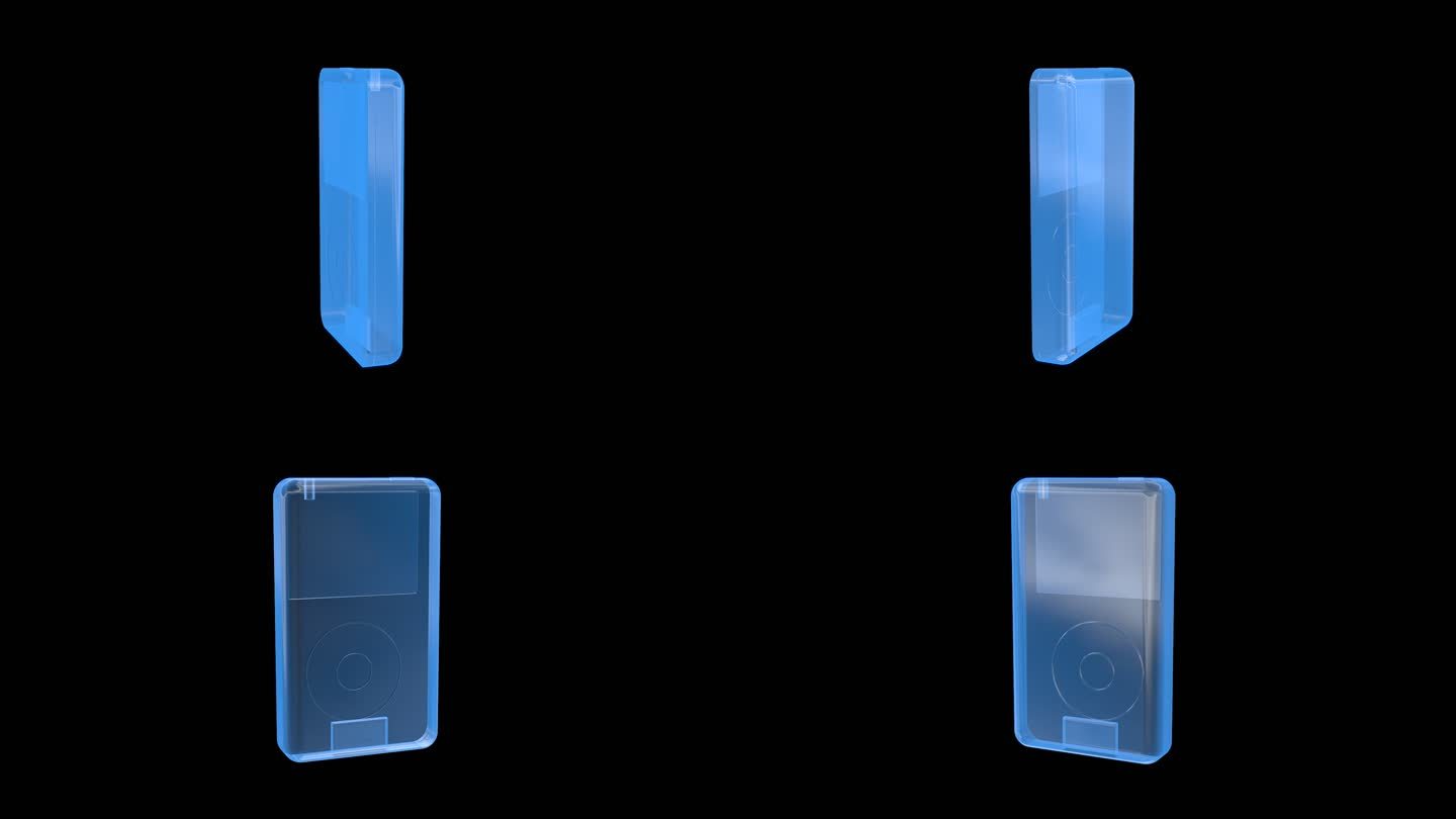 MP4蓝色科技投影