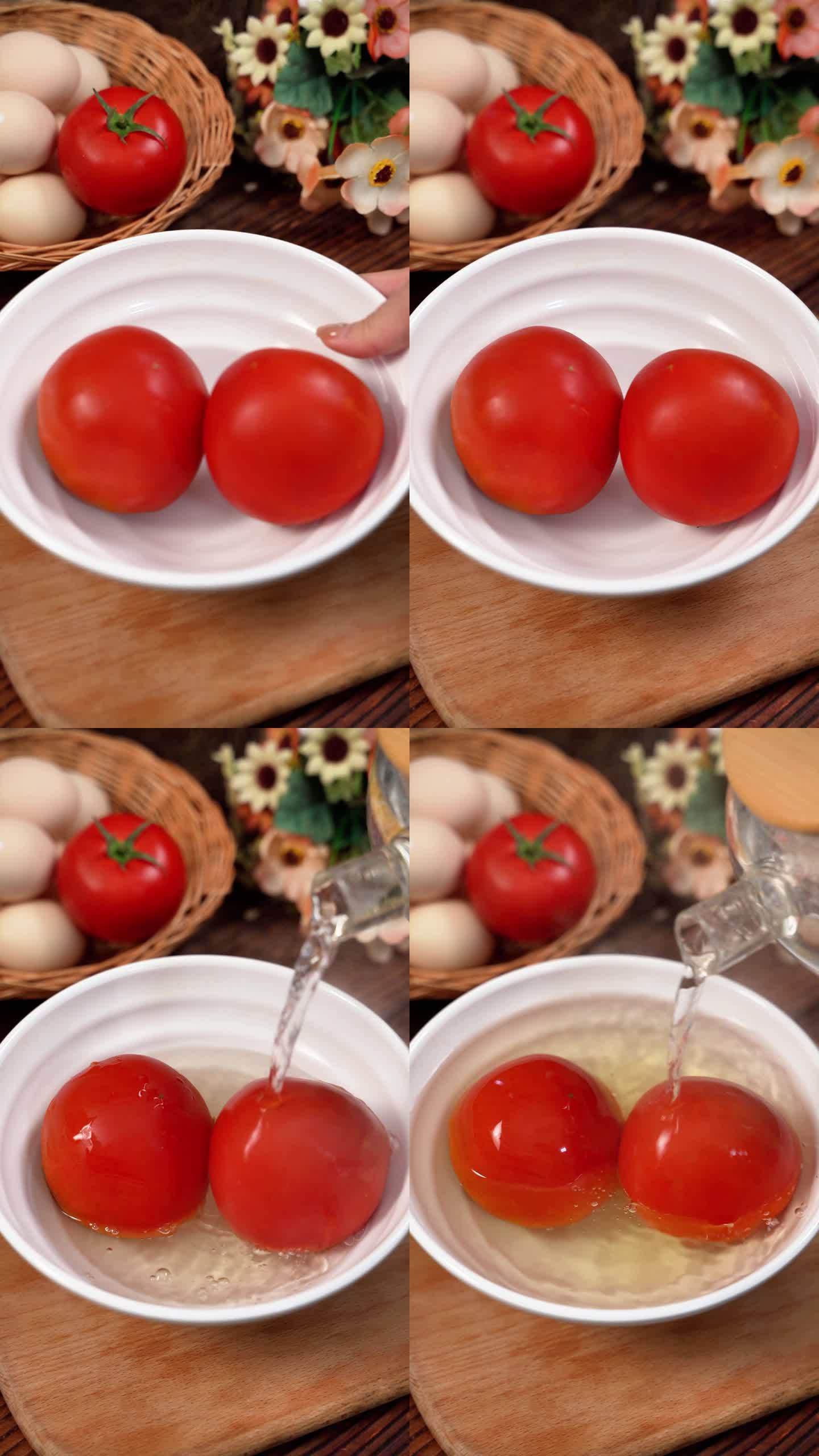 西红柿炒鸡蛋的制作过程