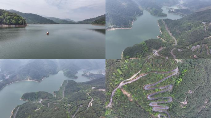 4k4月上旬晴天四岭水库大径山同岩顶盘山