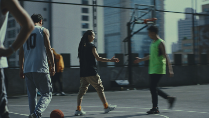 街头篮球比赛运动体育