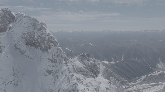 甘南迭部洛克之路航拍雪景DLOG