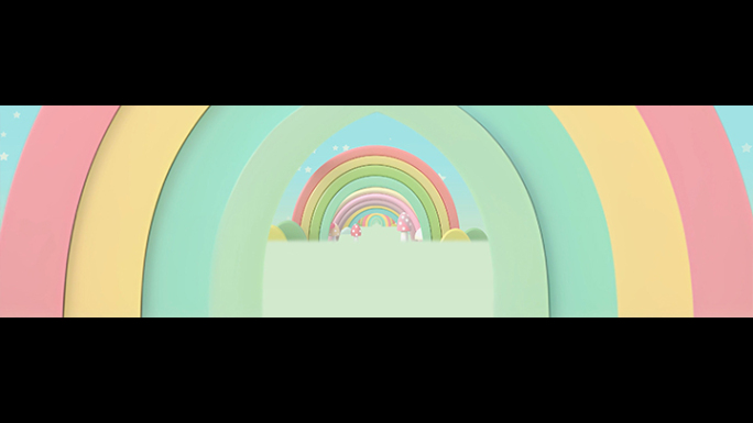 彩虹的约定-宽屏卡通背景
