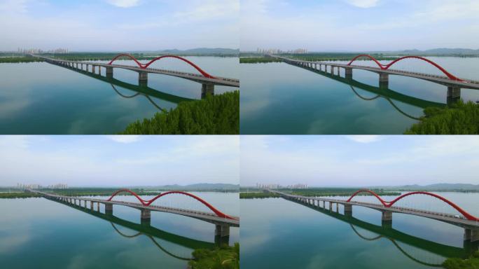 襄阳东津大桥地标大景航拍