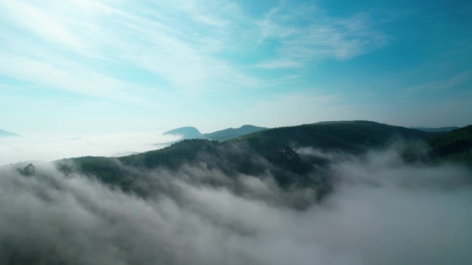 云雾山水意境风景云海风光